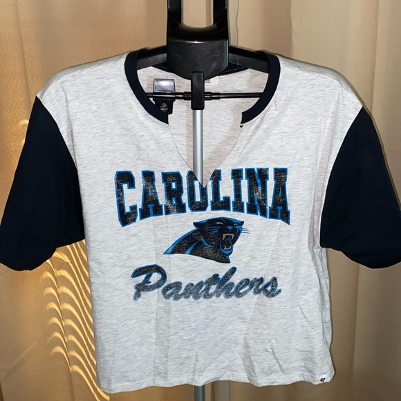 CAROLINA PANTHERS CROP SHIRT - Picture 1 of 6